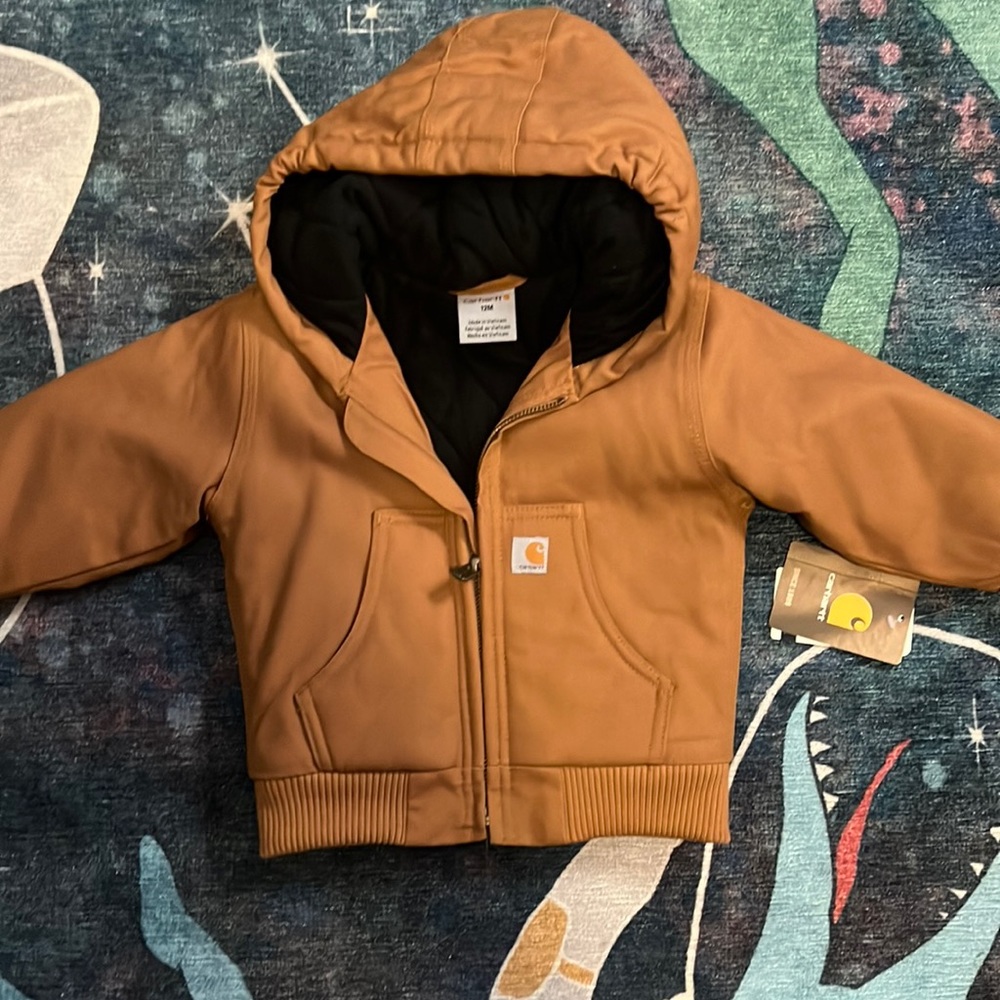Brand new never worn toddler Carhartt winter coat 12M